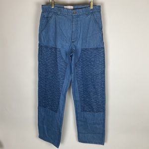 18 East Eighteen East Blue Cotton Pants Men's Siz… - image 1